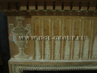 Antique Pine Wood and Gesso Fireplace surround